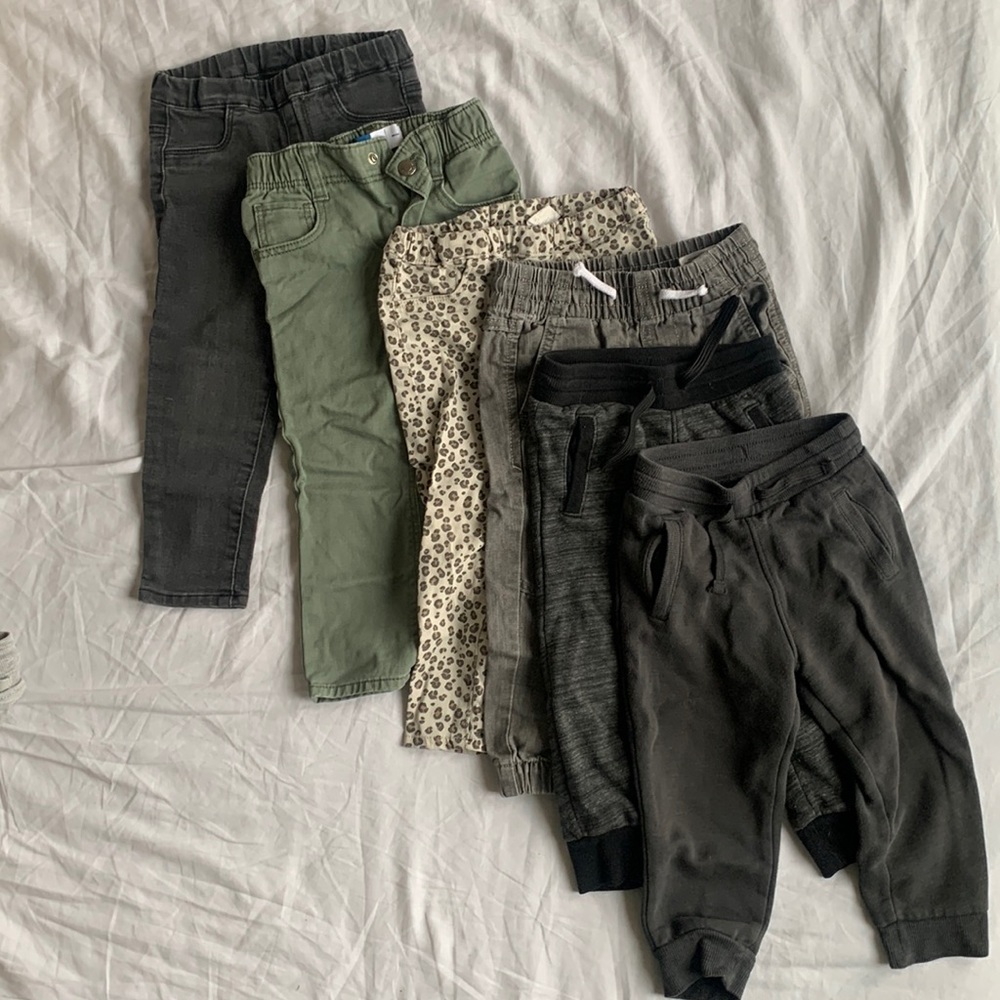 Lot of six pairs size 2T pants